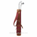 Tourbon custom made antique golf clubs canvas golf pencil bag